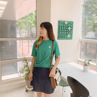 더그린랩 WOMEN TWIST MODAL SHORT SLEEVE — 5점을 준 리뷰어가 2023년 6월 올린 사용 사진