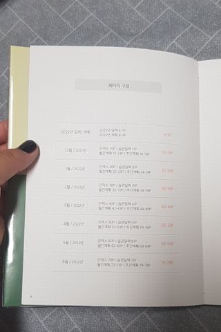 리훈 2022년 아이라이크 다이어리 — 5점을 준 리뷰어가 2021년 10월 올린 사용 사진