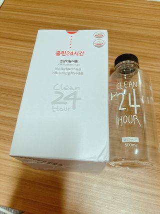 클린24시간 1BOX(5포) + 전용보틀(500ml) — 5점을 준 리뷰어가 2022년 7월 올린 사용 사진