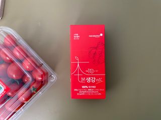 레드닥터 대추방울토마토 + 본생강 망고맛 스틱형 젤리 — 4.5점을 준 리뷰어가 2022년 12월 올린 사용 사진