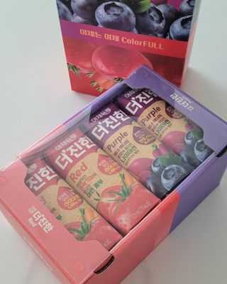 [롯데칠성] 야채듬뿍 더'진한 [롯데칠성] 야채는 이제 COLORFULL! 야채듬뿍  더 진한 레드 4개 +퍼플 4개 (총 8개) — 5점을 준 리뷰어가 2023년 6월 올린 사용 사진