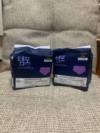N[템포 ] 패드 내추럴 순면 입는 오버나이트 5P * 2개 — 5점을 준 리뷰어가 2024년 3월 올린 사용 사진