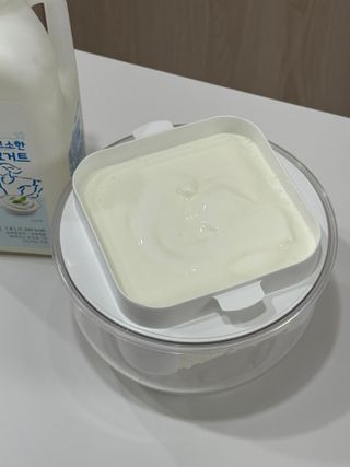 *구매평_[덴마크] 진하고 더 고소한 무가당 플레인 요거트 1.8L — 5점을 준 리뷰어가 2025년 9월 올린 사용 사진