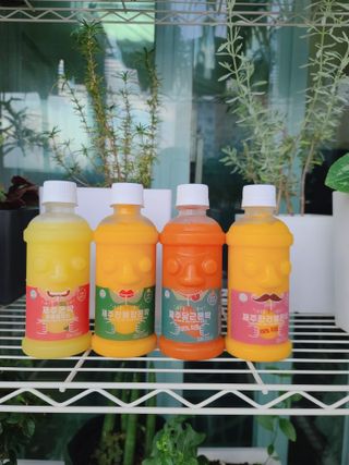 탐라원 제주의 맛, 몬딱주스 4종세트 - 한라봉몬딱주스, 천혜향몬딱주스, 청귤에이드, 당근몬딱주스 — 5점을 준 리뷰어가 2021년 8월 올린 사용 사진
