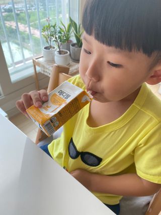메디웰 페디아드링크 미니 바나나맛 — 5점을 준 리뷰어가 2022년 8월 올린 사용 사진