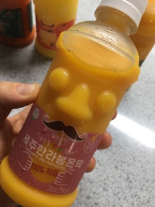 탐라원 제주의 맛, 몬딱주스 4종세트 - 한라봉몬딱주스, 천혜향몬딱주스, 청귤에이드, 당근몬딱주스 — 5점을 준 리뷰어가 2021년 8월 올린 사용 사진