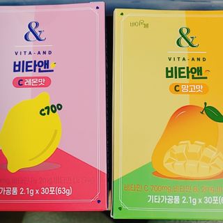 비타앤C 레몬맛, 망고맛 — 5점을 준 리뷰어가 2021년 5월 올린 사용 사진