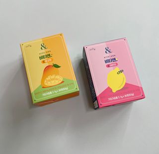 비타앤C 레몬맛, 망고맛 — 5점을 준 리뷰어가 2021년 6월 올린 사용 사진