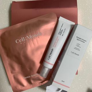 셀몽드 링클 이레이저 스팟 세럼 +핵산 미라클 앰플 마스크 — 4점을 준 리뷰어가 2022년 2월 올린 사용 사진