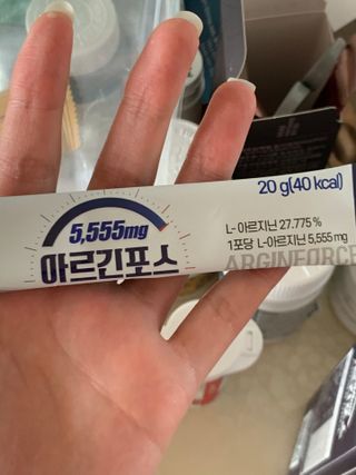 자연에온 아르긴포스 L-아르기닌 5555mg 스틱 15개입 1박스 — 4점을 준 리뷰어가 2021년 4월 올린 사용 사진
