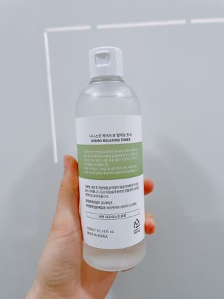 나나스킨 하이드로릴렉싱토너 — 5점을 준 리뷰어가 2021년 5월 올린 사용 사진