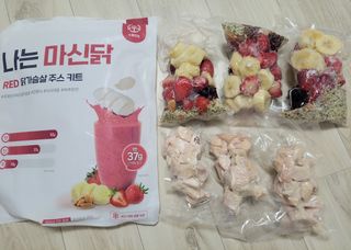 수플먼트 나는 마신닭!! 닭가슴살 주스키트, 먹기 힘들었던 닭가슴살 이제는 마시자 — 4.5점을 준 리뷰어가 2023년 2월 올린 사용 사진