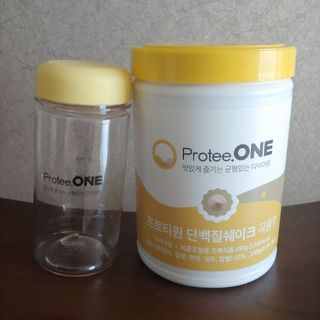 프로티원 단백질쉐이크 곡물맛 2주분 1통+보틀 — 4점을 준 리뷰어가 2021년 3월 올린 사용 사진