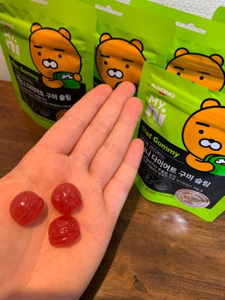 일동제약 마이니 마이니 다이어트 구미 슬림 — 5점을 준 리뷰어가 2021년 2월 올린 사용 사진