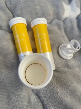 [슬림드랍 레몬맛] 건기식 다이어트 보조제 겸 비타민 — 5점을 준 리뷰어가 2022년 1월 올린 사용 사진