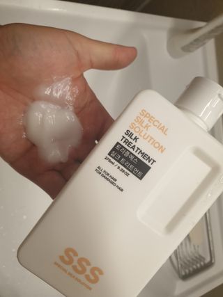 트리플에스 탈모 샴푸 275ml + 실크 트리트먼트 275ml — 4점을 준 리뷰어가 2021년 4월 올린 사용 사진