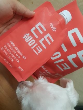 [덜다] 든든 식물성 단백질 쉐이크 40g X 7입 (곡물/딸기) — 5점을 준 리뷰어가 2023년 8월 올린 사용 사진