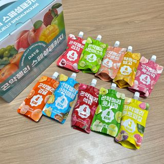 참앤들황토농원 10가지 맛, 입맛대로 스페셜하게~ 가볍게 한 포 땡! 곤약젤리 스페셜 패키지 130ml x 30포 — 5점을 준 리뷰어가 2022년 12월 올린 사용 사진