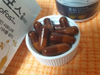 프리마인 홍삼의 강력한 에너지, 이제는 흡수율을 높인 최첨단 캡슐로 간편하게 초고속 충전하세요. — 5점을 준 리뷰어가 2022년 8월 올린 사용 사진