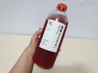 트롯전통식혜 트롯레드비트식혜 1리터 +500리터 — 5점을 준 리뷰어가 2021년 6월 올린 사용 사진