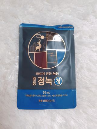 광동생활건강 [광동] 바르게 만든 녹용, 광동정녹청 30포. — 5점을 준 리뷰어가 2022년 6월 올린 사용 사진