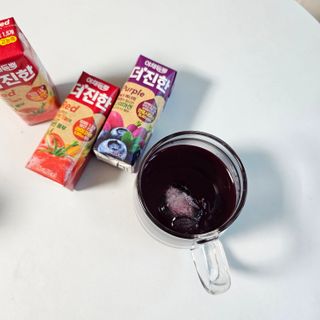 [롯데칠성] 야채듬뿍 더'진한 [롯데칠성] 야채는 이제 COLORFULL! 야채듬뿍  더 진한 레드 4개 +퍼플 4개 (총 8개) — 5점을 준 리뷰어가 2023년 6월 올린 사용 사진