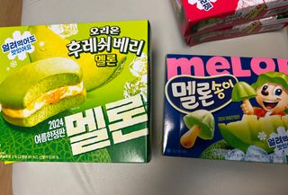 2024 오리온 여름한정판 초코파이 수박 / 후레쉬베리 멜론 / 멜론송이 — 5점을 준 리뷰어가 2024년 8월 올린 사용 사진