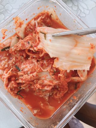 셰프애찬 알배기 겉절이 김치 1kg — 4점을 준 리뷰어가 2022년 9월 올린 사용 사진