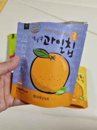 아비삭과일칩 5종 /딸기,사과,배,귤,무화과 5종 — 4점을 준 리뷰어가 2021년 4월 올린 사용 사진