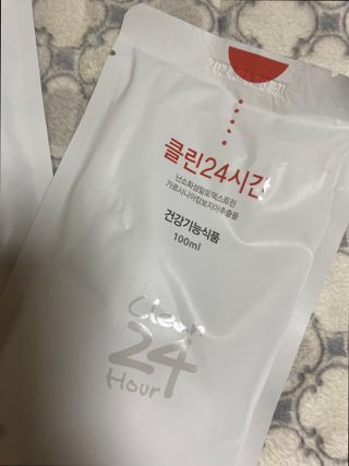 클린24시간 1BOX(5포) + 전용보틀(500ml) — 5점을 준 리뷰어가 2023년 2월 올린 사용 사진