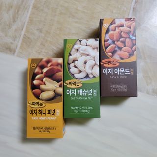 짜먹는 이지견과 짜먹는 이지아몬드, 짜먹는 이지허니피넛, 짜먹는 이지캐슈넛 각 10g X  10포 — 5점을 준 리뷰어가 2021년 2월 올린 사용 사진