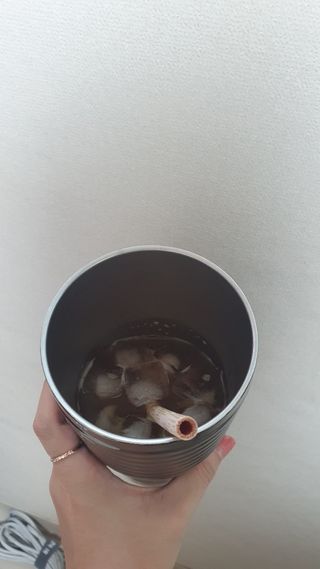 뉴트리션팩토리 하드코어버닝티 오리지널 — 5점을 준 리뷰어가 2021년 8월 올린 사용 사진
