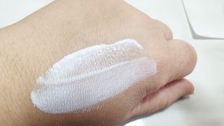 스킨큐어 산다화 유기농 레몬썬크림 — 5점을 준 리뷰어가 2022년 4월 올린 사용 사진