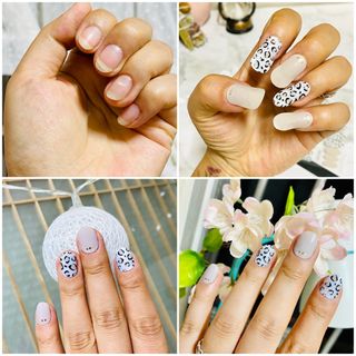 [네일가게] 햇빛에 닿으면 색이 변하는 신기한 햇살 반전 네일스티커 — 5점을 준 리뷰어가 2021년 8월 올린 사용 사진