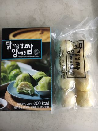 펀쿡 닭양쌈, 닭가슴살 양배추 쌈 280g 2팩 — 3.5점을 준 리뷰어가 2021년 1월 올린 사용 사진