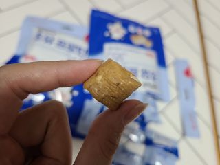 롯데제과 말랑카우 초유프로틴365 — 4점을 준 리뷰어가 2021년 9월 올린 사용 사진