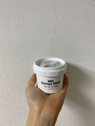 리더스코스메틱 리더스 밀크 스폰지 마스크 — 5점을 준 리뷰어가 2021년 2월 올린 사용 사진
