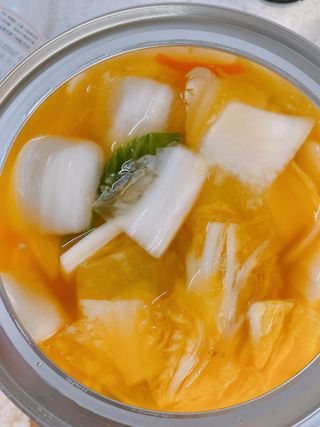 셰프애찬 단호박 백김치 1kg — 5점을 준 리뷰어가 2022년 10월 올린 사용 사진