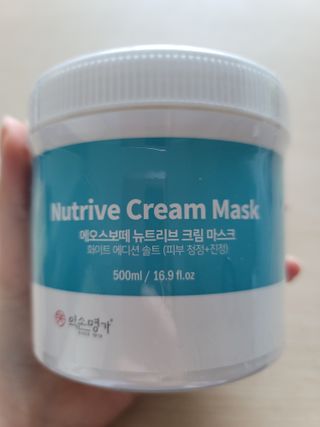 약손명가코스메틱 에오스보떼 뉴트리브 크림 마스크 솔트 500ml — 5점을 준 리뷰어가 2022년 1월 올린 사용 사진