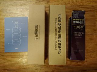 헤어플러스 컬러본드 샴푸300+트리트먼트300+에센스95 — 4.5점을 준 리뷰어가 2021년 3월 올린 사용 사진