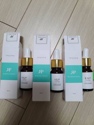랑팡 EGF+FGF 10ppm 리포좀 앰플 원액 10ml — 5점을 준 리뷰어가 2021년 11월 올린 사용 사진