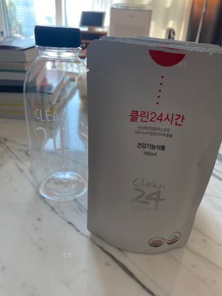 클린24시간 1BOX(5포) + 전용보틀(500ml) — 4.5점을 준 리뷰어가 2022년 11월 올린 사용 사진