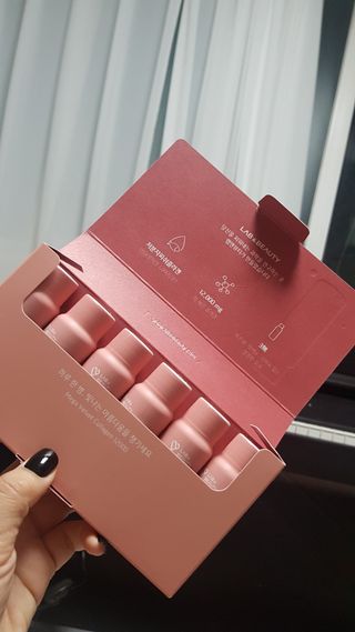 랩앤뷰티 메가 벨벳 콜라겐 12000 — 5점을 준 리뷰어가 2021년 5월 올린 사용 사진