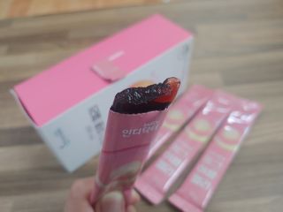 [인디닥터] 면역 생생 핑크 이뮨 젤리 — 4.5점을 준 리뷰어가 2022년 5월 올린 사용 사진
