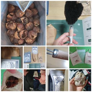 [달리살다] 자연에서 온 천연 비누 소프넛, 프레시버블의 유기농 소프넛 브러쉬 세트 — 2점을 준 리뷰어가 2021년 4월 올린 사용 사진