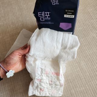 N[템포 ] 패드 내추럴 순면 입는 오버나이트 5P * 2개 — 5점을 준 리뷰어가 2024년 4월 올린 사용 사진