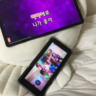 매직씽 노래방 어플리케이션 6개월 이용권 — 5점을 준 리뷰어가 2021년 11월 올린 사용 사진