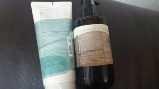 틱톡 [후르디아] 올리브영 아로마 비건 바디워시1종+바디로션1종 (그리너리) — 5점을 준 리뷰어가 2022년 12월 올린 사용 사진