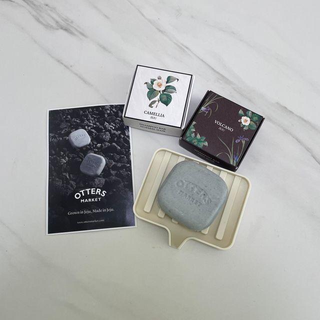 오터스마켓 제주 화산송이 / 카멜리아 약산성 샴푸바 리뷰 사진