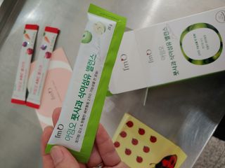 아임오 풋사과 식이섬유 밸런스 젤리 14포 — 5점을 준 리뷰어가 2021년 10월 올린 사용 사진
